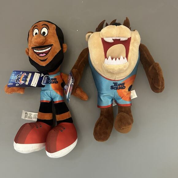 Space Jam A New Legacy LeBron James and Taz Tune Squad Plush NOS - Picture 1 of 10